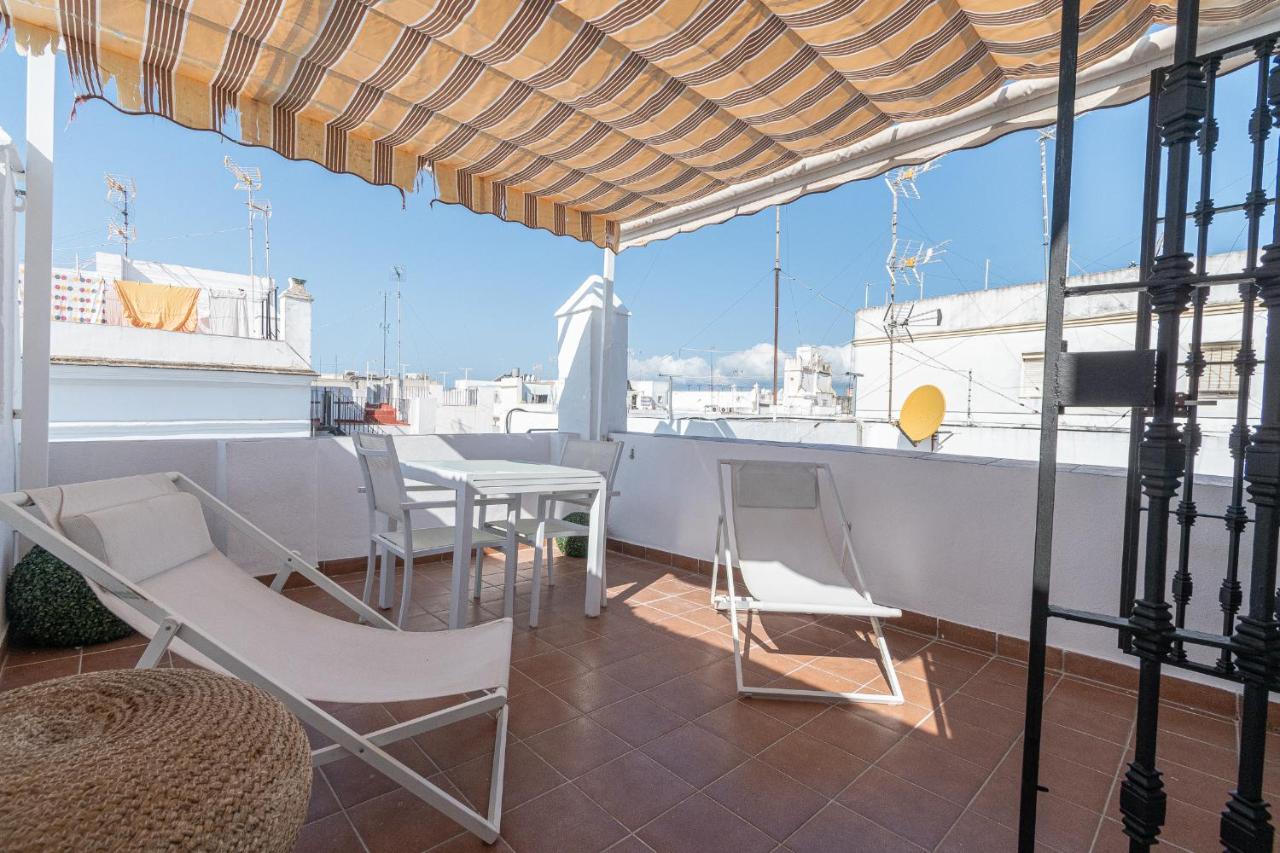 Apartamento Terraza Estampa De Cádiz Exterior foto